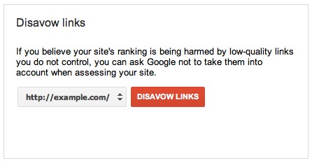 Google Disavow Links Tool