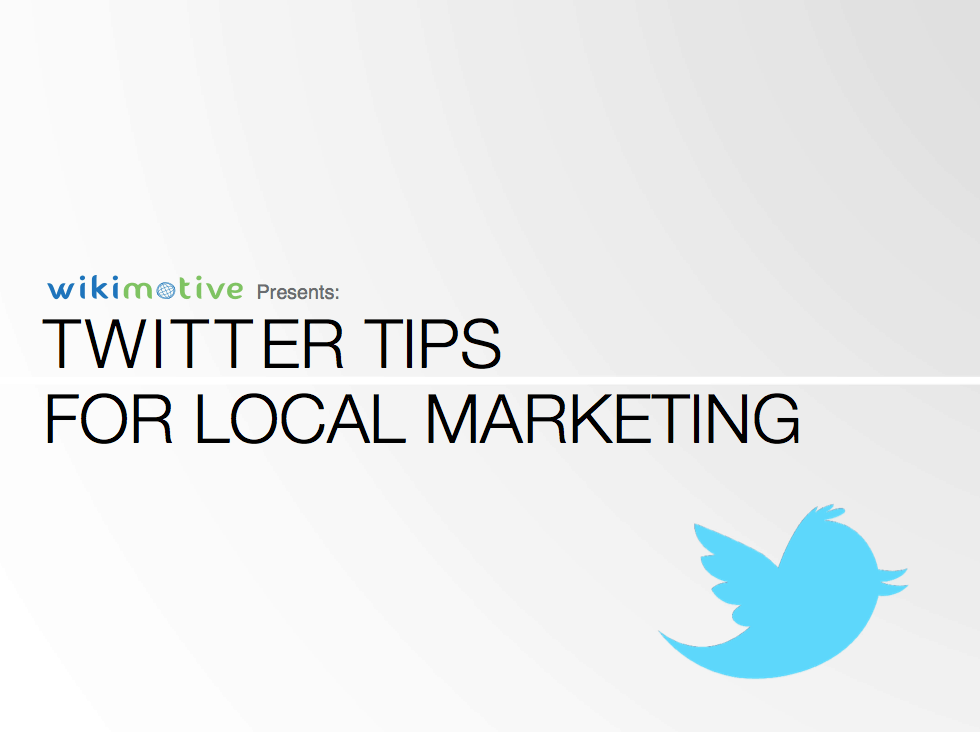 Twitter Tips For Local Marketing