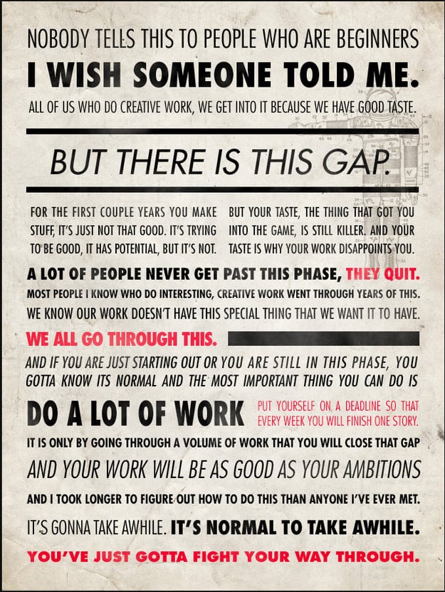 Ira Glass Creative Poster 