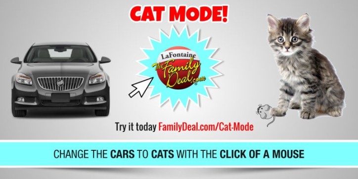 #CatMode: LaFontaine Automotive Group Turns Cars into Adoptable Cats for April Fools’ Day