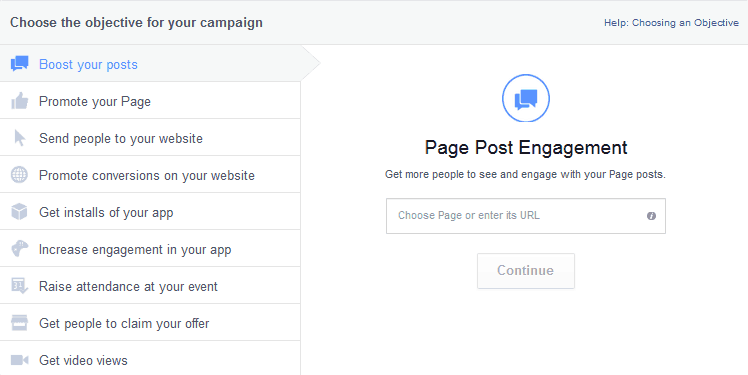 Facebook Page Engagement Ads