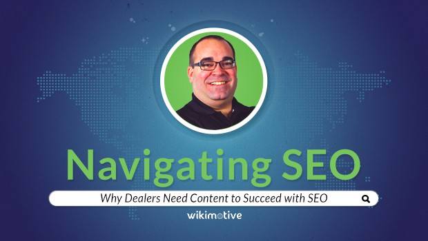 A smiling Tim Martell in a ad for navigating SEO