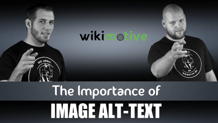 Aaron and Kyle of Wikimotive for a just the tip episode on Alt text