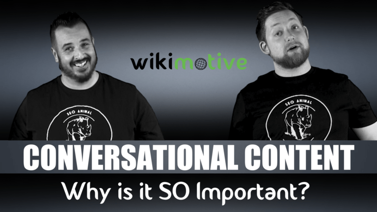 Jay and Josh of Wikimotive discussing conversational content.