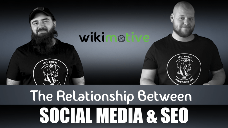 Brandon and Kyle of Wikimotive are discussing the relationship between social media and SEO.