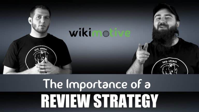 Aaron and Brandon of Wikimotive are discussing the importance of review strategy.