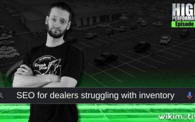 SEO for dealers struggling with inventory