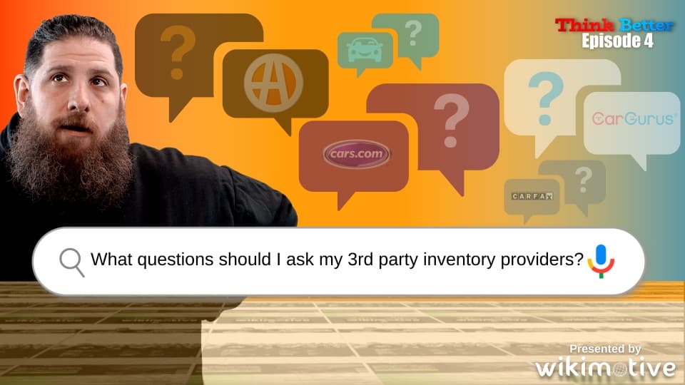 What questions should I ask my 3rd party inventory providers?