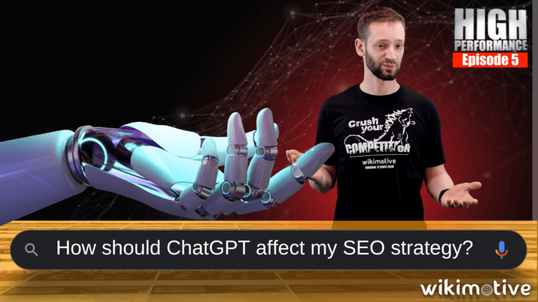 Wikimotive Co-Founder and VP of Sales & Performance, Zach Billings answers the question "How Should ChatGPT affect my SEO strategy?"