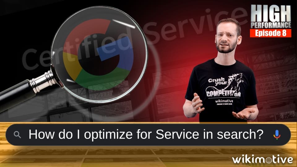 How do I optimize for Service in search?