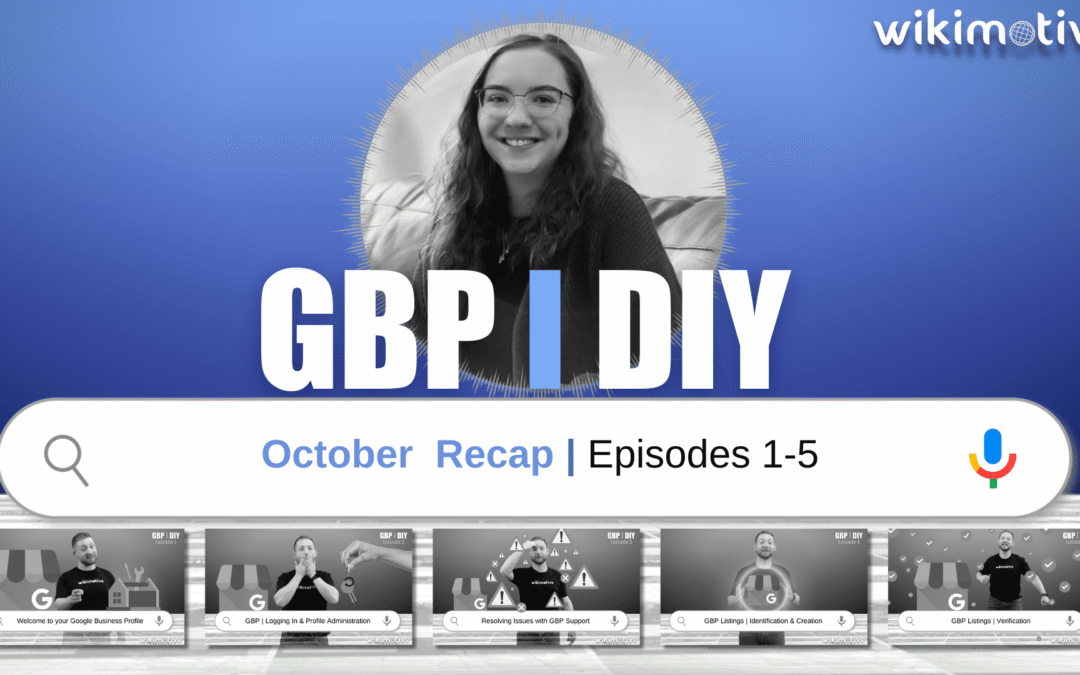 GBP DIY Video Series – October Recap