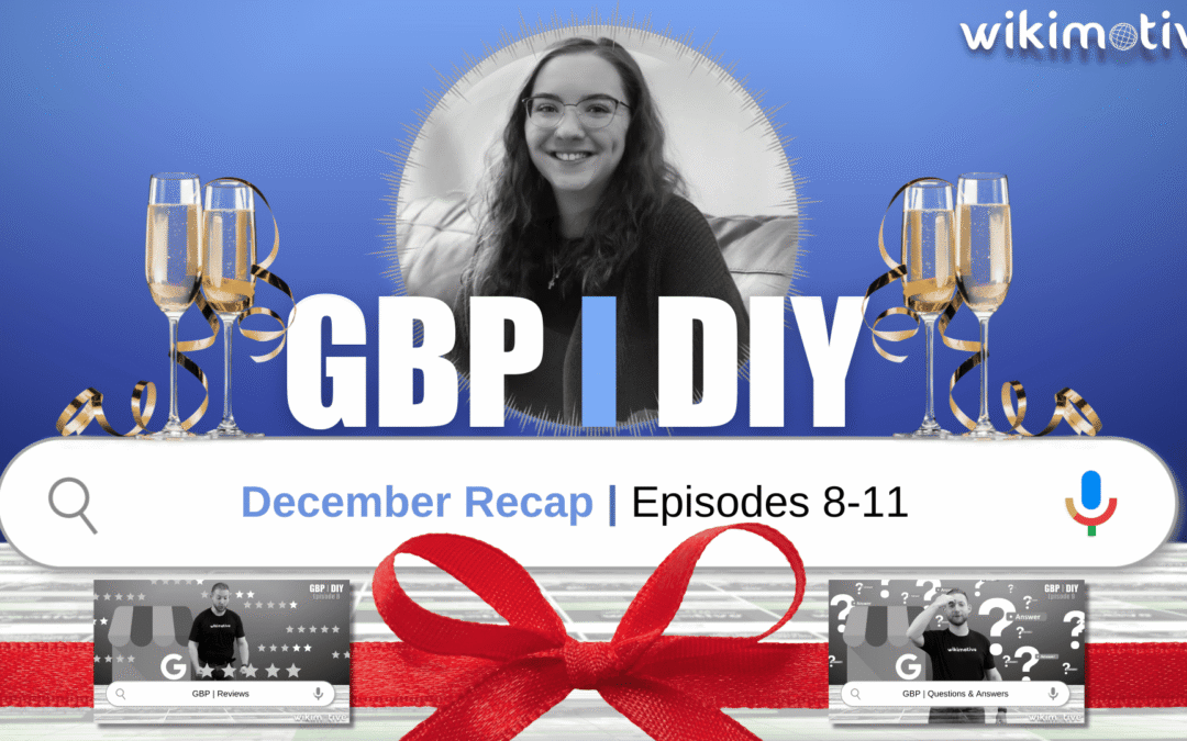 GBP DIY Video Series – December Recap
