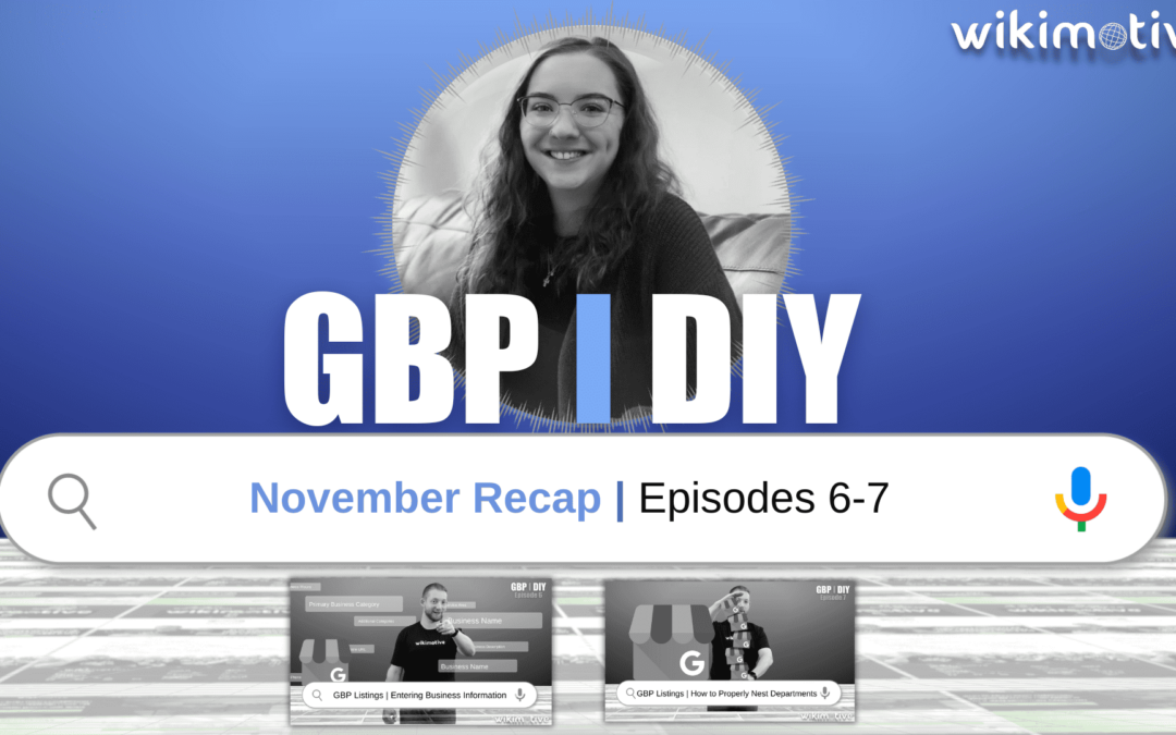 GBP DIY Video Series – November Recap
